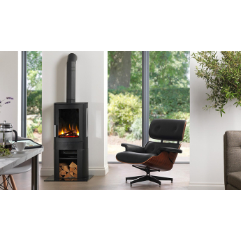 ACR NEO-3C-E HD Electric Free-Standing Wood-Effect Stove on Log Box