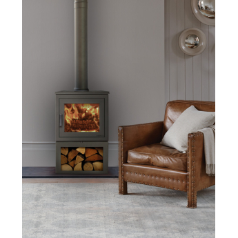 Chesneys Shoreditch LS 5WS MK3 Wood Stove on Log Store