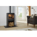 Dik Geurts Ivar 5 Store Freestanding Wood & Multifuel Stove with Log Store