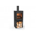 Dik Geurts Modivar 5 Freestanding Wood Stove with Open Front Log Store