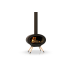 Dik Geurts Oval Front Wood Burning Stove on Wooden Legs