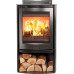 Di Lusso R5 Euro Cylindrical Wood Stove with Curved Black Sides