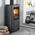 Westfire Uniq 46 Ecodesign Wood Stove on Closed Log Store